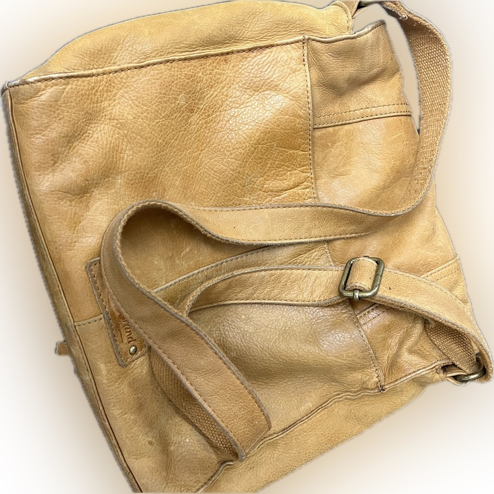 Vintage LUCKY BRAND leather magnetic close multi wear crossbody retired bag - Picture 16 of 16